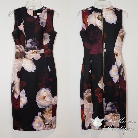 Calvin Klein Dresses & Skirts - Calvin Klein Scuba Floral Sheath Dress 0P